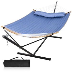 Mansion Home Outdoor Two-Person Hammock with Stand