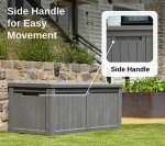EAST OAK 120 Gallon Outdoor Storage Box