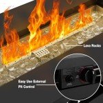 Hykolity 42" Propane Fire Pit Table with Lid