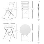3-Piece Folding Bistro Set for Outdoor Spaces