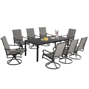 9-Piece Extendable Outdoor Dining Set for 8