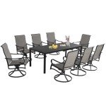9-Piece Extendable Outdoor Dining Set for 8