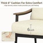 Natural Expressions Outdoor Sofa with Wicker Backrest