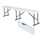 Lifetime Portable Folding Bench - Classic White