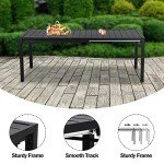 9-Piece Extendable Outdoor Dining Set for 8