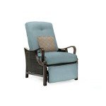 Hanover Ventura Brown Wicker Outdoor Recliner Chair