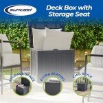 Suncast 22 Gal. Deck Box with Bench Seat