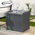 Suncast 22 Gal. Deck Box with Bench Seat