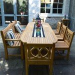 Teak Bristol Extended Oval Dining Table for 8-12