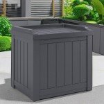 Suncast 22 Gal. Deck Box with Bench Seat