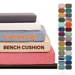 Custom Indoor/Outdoor Bench Cushion with Non-Slip Design