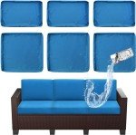 6-Piece Waterproof Outdoor Cushion Slipcovers Set