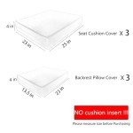 6-Piece Waterproof Outdoor Cushion Slipcovers Set