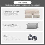 Light Grey 3-Piece Outdoor Patio Furniture Set