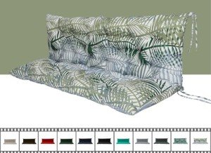 Outdoor 3-Seater Swing Cushion - Bamboo Leaves