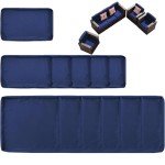 Navy Outdoor Cushion Covers Set - 12 Pieces