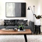 Black and White Waterproof Pillow Covers Set of 2