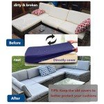 14-Piece Patio Cushion Covers Set – Ivory