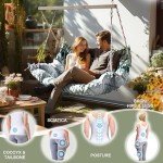 Outdoor 3-Seater Swing Cushion - Bamboo Leaves