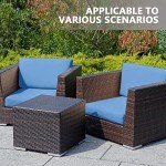 6-Piece Waterproof Outdoor Cushion Slipcovers Set