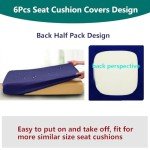 14-Piece Patio Cushion Covers Set – Ivory