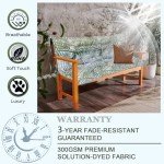Outdoor 3-Seater Swing Cushion - Bamboo Leaves