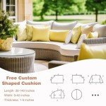 Custom Non-Slip Bench Cushions for Indoor/Outdoor Use