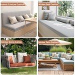 Custom Non-Slip Bench Cushions for Indoor/Outdoor Use