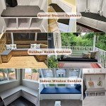 Custom Non-Slip Bench Cushions for Indoor/Outdoor Use