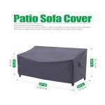 Heavy Duty Waterproof I Shape Patio Sofa Cover