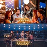 100FT LED Outdoor String Lights with Dimmable Bulbs