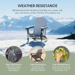 Malibu Grey Outdoor Folding Adirondack Chair