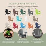 Malibu Grey Outdoor Folding Adirondack Chair