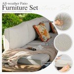 Sophia & William 6-Piece Outdoor Sectional Sofa Set