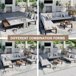 Sophia & William 6-Piece Outdoor Sectional Sofa Set