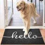 Durable Non-Slip Hello Doormat for Indoors Outdoors