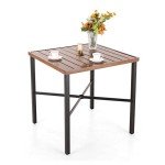 PHI VILLA 36" Square Outdoor Counter Height Table