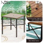 PHI VILLA 36" Square Outdoor Counter Height Table