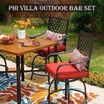 PHI VILLA 36" Square Outdoor Counter Height Table