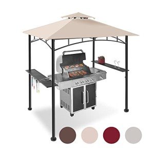 5x8 Cream Grill Gazebo Canopy for Patio