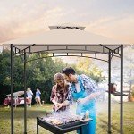 5x8 Cream Grill Gazebo Canopy for Patio