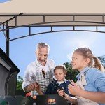 5x8 Cream Grill Gazebo Canopy for Patio
