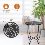 Versatile 14-Inch Round Outdoor Side Table