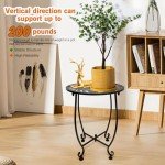 Versatile 14-Inch Round Outdoor Side Table