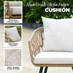 Heavy-Duty Wicker Bistro Table & Chair Set