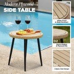 Heavy-Duty Wicker Bistro Table & Chair Set