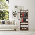 Yaheetech Foldable Wooden Plant Stand Shelf
