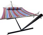 Sorbus 2-Person Cotton Hammock with Stand