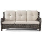 Joyside 3-Seater Wicker Patio Couch with Cushions