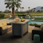 44" Propane Fire Pit Table with Lid & Cover